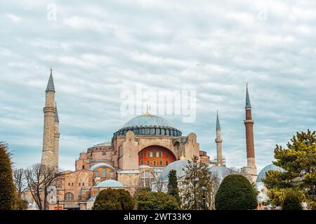 Berühmte Hagia Sophia Moschee in Istanbul, Türkei. Stockfoto
