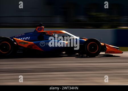 Sebring, FL, USA. Februar 2024. Callum Illott (6) aus Cambridge, England, fährt während des Sebring Open Tests auf dem Sebring International Raceway in Sebring FL auf der Strecke. (Credit Image: © Colin Mayr Grindstone Media Grou/ASP) NUR REDAKTIONELLE VERWENDUNG! Nicht für kommerzielle ZWECKE! Stockfoto