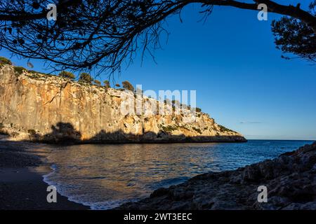 Cala Magraner, Küste von Manacor, Mallorca, Balearen, Spanien Stockfoto