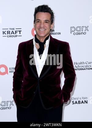 10. März 2024: West Hollywood, Kalifornien: George Kotsiopoulos. 32. Jährliche Elton John AIDS Foundation Academy Awards Viewing Party im West Hollywood Park. Stockfoto