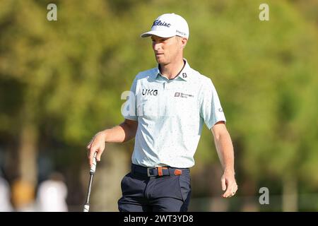 Ponte Vedra, FL, USA. März 2024. Will Zalatoris auf dem 11. Grün während der zweiten Runde der PLAYERS Championship bei TPC Sawgrass in Ponte Vedra, FL. Gray Siegel/CSM/Alamy Live News Stockfoto