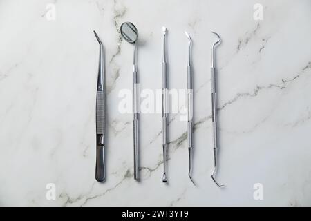 Zahnarzt professionelle Werkzeuge medizinische Geräte Stockfoto