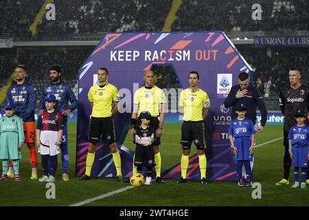 Empoli, Italien. März 2024. Foto Marco Bucco/LaPresse 15 Marzo 2024 - Empoli (FI), Italia Sport, Calcio Empoli vs Bologna - Campionato italiano di calcio Serie A TIM 2023/2024 - Stadio Castellani Empoli (FI). Nella Foto: arco allineamento Foto Marco Bucco/LaPresse 15. März 2024 - Empoli (FI), Italien Sport, Fußball Empoli vs Bologna - italienische Fußballmeisterschaft Serie A 2023/2024 - Castellani Stadium Empoli (FI). Auf dem Foto: LaPresse/Alamy Live News Stockfoto