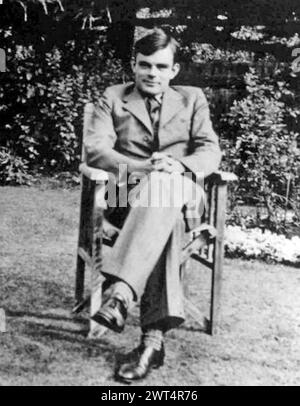 ALAN TURING (1912–1954) englischer Mathematiker und Informatiker um 1930 Stockfoto