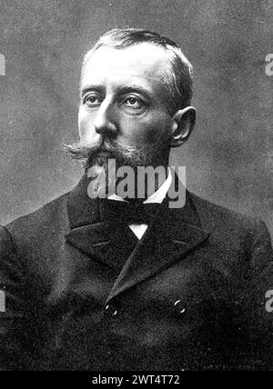 ROALD AMUNDSEN (1872–1928) norwegischer Polarforscher um 1908. Stockfoto