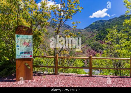 Das regionale Naturschutzgebiet Gorges du Daluis, Fluss Var, Alpes-Maritimes, Provence-Alpes-Cote d'Azur, Frankreich Stockfoto