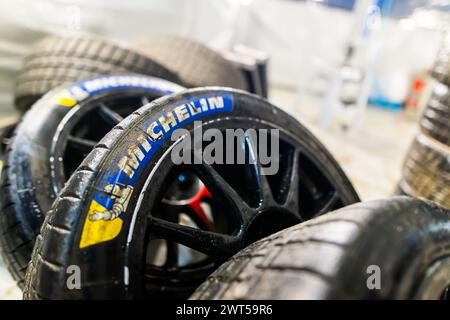 Michelin-Ambiente während der Rallye du Touquet 2024, 1. Runde des Championnat de France des Rallyes 2024, vom 14. Bis 16. März in Le Touquet, Frankreich - Foto Bastien Roux / DPPI Stockfoto