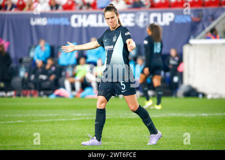 Harrison, Usa. März 2024. Ohara vom Gotham FC während eines Spiels gegen den San Diego Wave 2024 NWSL Challenge Cup in der Red Bull Arena am 15. März 2024 in Harrison, New Jersey. Der San Diego Wave FC besiegte den NY/NJ Gotham FC 1-0 und gewann den NWSL Challenge Cup. Quelle: Brazil Photo Press/Alamy Live News Stockfoto