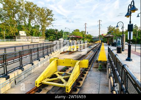 Trenton Transit Center Light Rail Station in New Jersey, USA Stockfoto