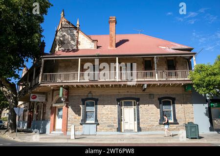 Angaston Hotel, der älteste Pub im Barossa Valley, wird derzeit renoviert, South Australia, 2024 Stockfoto