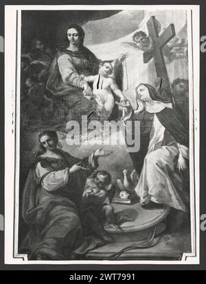 Lazio Rieti Rieti S. Agnese. Hutzel, Max 1960-1990 postmittelalterliche Architektur, Skulptur, Malerei. Diese Kirche wurde in der ersten Hälfte des 16. Jahrhunderts erbaut und 1748 umgebaut. Aus dieser Zeit stammen auch die Deckenfresken und zwei Gemälde, die Madonna des Rosenkranzes und S. Agnese e la Beata Colomba von Emanuele Alfani. Der in Deutschland geborene Fotograf und Gelehrte Max Hutzel (1911–1988) fotografierte in Italien von den frühen 1960er Jahren bis zu seinem Tod. Das Ergebnis dieses Projekts, von Hutzel als Foto Arte Minore bezeichnet, ist eine gründliche Dokumentation der kunsthistorischen Entwicklung in Italien bis hin zum Stockfoto