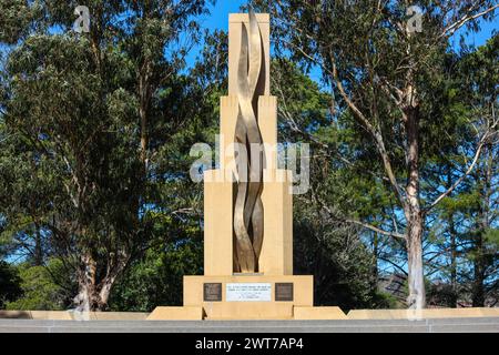 Canberra, Australien - 27. August 2009 : Rats of Tobruk Memorial. Erinnert an die historische Belagerung von Tobruk, Libyen, von April bis Dezember 1941. Stockfoto