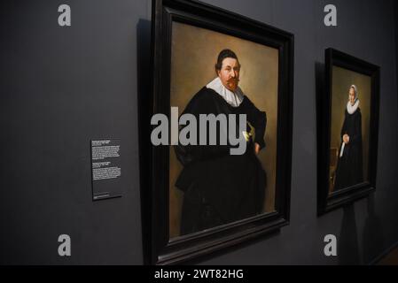 Amsterdam, Niederlande. Januar 2024. Ein Porträt von Lucas de Clerq des berühmten niederländischen Malers Frans Hals. Hochwertige Fotos Stockfoto