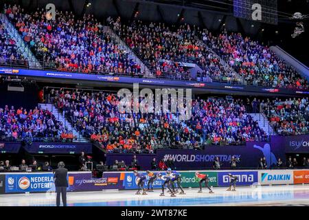 Rotterdam, Niederlande. März 2024. ROTTERDAM, NIEDERLANDE - 16. MÄRZ: AHOY während der ISU Kurzstreckenweltmeisterschaft 2024 in Ahoy am 16. März 2024 in Rotterdam, Niederlande. (Foto von Douwe Bijlsma/Orange Pictures) Credit: Orange Pics BV/Alamy Live News Stockfoto