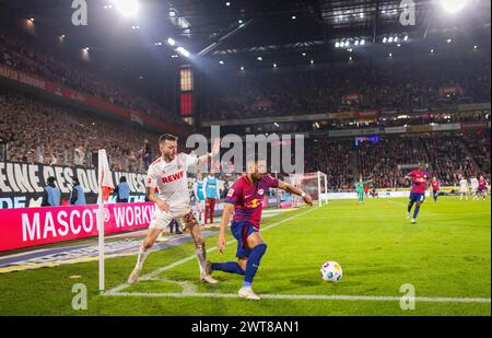 Köln, Deutschland. März 2024. Sargis Adamyan (Köln), Benjamin Henrichs (RBL) 1. FC Köln - RB Leipzig 15.03.2024 Copyright (nur für journalistische Stockfoto