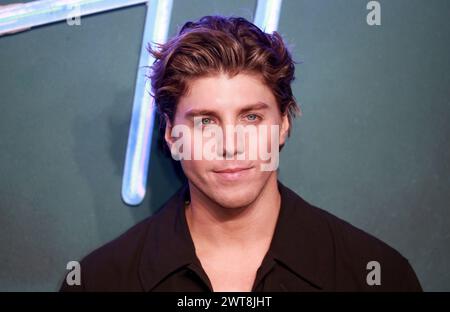 London, Großbritannien. März 2024. Lukas Gage nimmt an der britischen Sondervorführung von „Road House“ auf der Curzon Mayfair in London Teil. (Foto: Fred Duval/SOPA Images/SIPA USA) Credit: SIPA USA/Alamy Live News Stockfoto