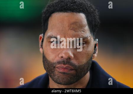 Joleon Lescott während des Emirates FA Cup Viertelfinalspiels Wolverhampton Wanderers gegen Coventry City in Molineux, Wolverhampton, Großbritannien, 16. März 2024 (Foto: Gareth Evans/News Images) Stockfoto