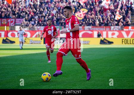 Monza, Italie. März 2024. Dany Mota (AC Monza) während des italienischen Meisterschaftsspiels Serie A zwischen AC Monza und Cagliari Calcio am 16. März 2024 im U-Power Stadion, Italien - Foto Morgese-Rossini/DPPI Credit: DPPI Media/Alamy Live News Stockfoto