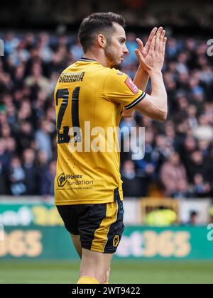 Wolverhampton, Großbritannien. März 2024. Wolverhampton, England, 16. März 2024: Pablo Sarabia (21 Wölfe) verpasst eine Chance während des FA Cup-Spiels zwischen Wolverhampton Wanderers und Coventry City im Molineux-Stadion in Wolverhampton, England (Natalie Mincher/SPP) Credit: SPP Sport Press Photo. /Alamy Live News Stockfoto