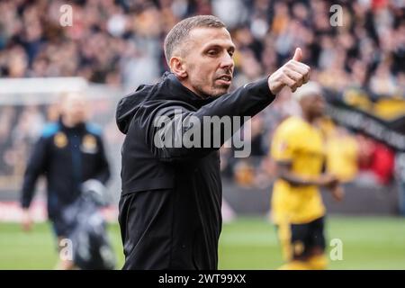 Wolverhampton, Großbritannien. März 2024. Wolverhampton, England, 16. März 2024: Head Coach von Wolves Gary O'Neil während des FA Cup Fußballspiels zwischen Wolverhampton Wanderers und Coventry City im Molineux-Stadion in Wolverhampton, England (Natalie Mincher/SPP) Credit: SPP Sport Press Photo. /Alamy Live News Stockfoto