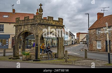 Das Marktkreuz, Cheddar. Somerset... Stockfoto