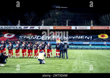 ROTTERDAM, Niederlande. März 2024. SPO, Van Donge & de Roo Stadion, Dutch eredivisie, Saison 2023/2024, während des Spiels Excelsior - RKC, Unterstützer von Excelsior Credit: Pro Shots/Alamy Live News Stockfoto