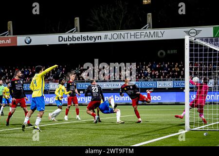 ROTTERDAM, Niederlande. März 2024. SPO, Van Donge & de Roo Stadion, Dutch eredivisie, Saison 2023/2024, während des Spiels Excelsior - RKC, Credit: Pro Shots/Alamy Live News Stockfoto