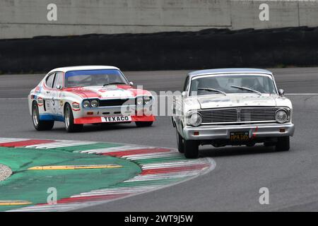 Scarperia, 2. April 2023: Ford Falcon Sprint 1964 beim Mugello Classic 2023 auf dem Mugello Circuit in Italien. Stockfoto