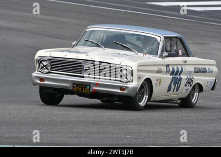 Scarperia, 2. April 2023: Ford Falcon Sprint 1964 beim Mugello Classic 2023 auf dem Mugello Circuit in Italien. Stockfoto