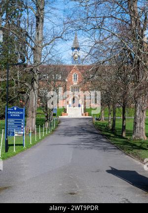 Die Cranleigh School in Surrey, England, Großbritannien, ist eine koedukative unabhängige Schule, die Internat- und Tagesunterricht anbietet Stockfoto