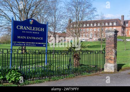 Die Cranleigh School in Surrey, England, Großbritannien, ist eine koedukative unabhängige Schule, die Internat- und Tagesunterricht anbietet Stockfoto