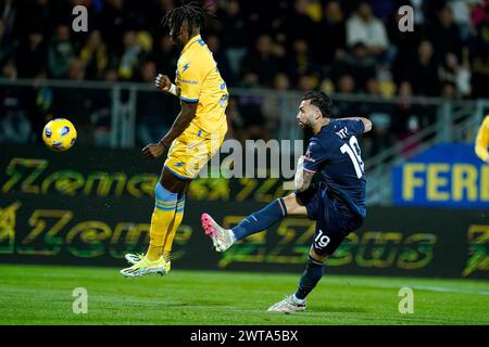 Frosinone, Italien. März 2024. Taty Castellanos von SS Latium während des Serie A TIM Spiels zwischen Frosinone Calcio und SS Lazio im Stadio Benito Stirpe am 16. März 2024 in Frosinone, Italien. Quelle: Giuseppe Maffia/Alamy Live News Stockfoto