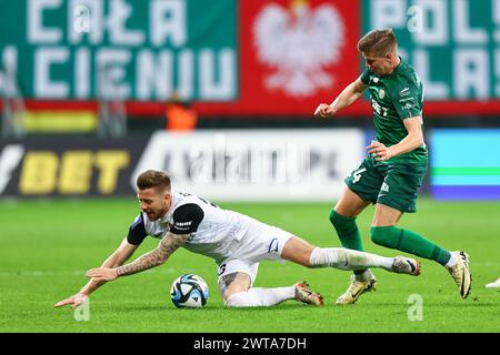 Breslau, Polska. März 2024. 2024.03.16 Breslau Pilka nozna PKO Ekstraklasa Slask Breslaw - Puszcza Niepolomice N/z Foto Pawel Andrachiewicz/PressFocus 2024.03.16 Breslau Fußball Polnisch PKO Ekstraklasa Slask Breslaw - Puszcza Niepolomice Credit: Pawel Andrachiewicz/PressFocus Credit: SIPA USA/Alamy Live News Stockfoto