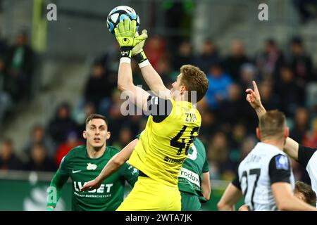 Breslau, Polska. März 2024. 2024.03.16 Breslau Pilka nozna PKO Ekstraklasa Slask Breslaw - Puszcza Niepolomice N/z Foto Pawel Andrachiewicz/PressFocus 2024.03.16 Breslau Fußball Polnisch PKO Ekstraklasa Slask Breslaw - Puszcza Niepolomice Credit: Pawel Andrachiewicz/PressFocus Credit: SIPA USA/Alamy Live News Stockfoto