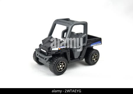 Matchbox Polaris Ranger Modellauto - Wales, Großbritannien - 12. März 2024 Stockfoto