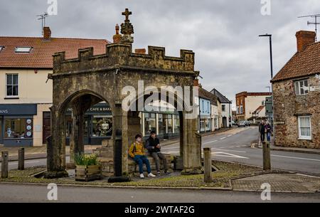 Das Marktkreuz, Cheddar. Somerset... Stockfoto