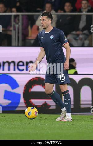 Stadio Benito Stirpe, Frosinone, Italien. März 2024. Serie A Football; Frosinone gegen Lazio; Nicolo Casale von SS Lazio Credit: Action Plus Sports/Alamy Live News Stockfoto