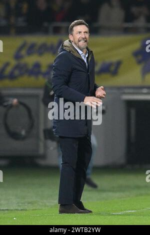 Stadio Benito Stirpe, Frosinone, Italien. März 2024. Fußball der Serie A; Frosinone gegen Lazio; Eusebio Di Francesco, Trainer von Frosinone Credit: Action Plus Sports/Alamy Live News Stockfoto