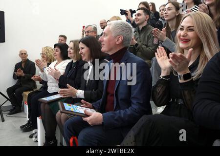 Nicht exklusiv: REGION KIEW, UKRAINE - 15. MÄRZ 2024 - außerordentlicher und bevollmächtigter Botschafter der Republik Litauen bei der Ukraine Valdemaras Stockfoto