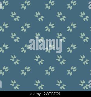 Einfacher floraler Hintergrunddruck mit Blumenvektor Stock Vektor