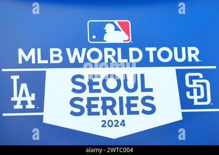 Gocheok Sky Dome, Seoul, Südkorea. März 2024. Allgemeine Ansicht, 15. MÄRZ 2024 - Baseball : MLB World Tour Seoul Series im Gocheok Sky Dome, Seoul, Südkorea. Quelle: Naoki Nishimura/AFLO SPORT/Alamy Live News Stockfoto