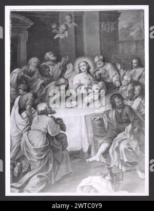 Lazio Rieti Cittareale S. Antonio3. Hutzel, Max 1960-1990 Mittelalter: Architektur, Architekturskulptur, Architekturfragmente, Skulpturfragmente. Postmittelalterliche: Architektur, architektonische Skulptur, Malerei, Skulptur Objekt Anmerkungen: Die Stadt stammt aus dem Jahr 1261 unter König Carlo I. D'Angio. Der in Deutschland geborene Fotograf und Gelehrte Max Hutzel (1911–1988) fotografierte in Italien von den frühen 1960er Jahren bis zu seinem Tod. Das Ergebnis dieses Projektes, von Hutzel als Foto Arte Minore bezeichnet, ist eine gründliche Dokumentation der kunsthistorischen Entwicklung in Italien bis zum 18. Jahrhundert, einschließlich der Objekte der Kunstgeschichte Stockfoto