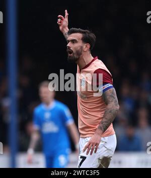 Peterborough, Großbritannien. März 2024. Marlon Pack (P) beim Spiel Peterborough United gegen Portsmouth EFL League One im Weston Homes Stadium, Peterborough, Cambridgeshire, am 16. März 2024. Quelle: Paul Marriott/Alamy Live News Stockfoto