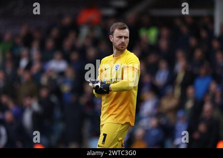 Peterborough, Großbritannien. März 2024. Will Norris (P) beim Spiel Peterborough United gegen Portsmouth EFL League One im Weston Homes Stadium, Peterborough, Cambridgeshire, am 16. März 2024. Quelle: Paul Marriott/Alamy Live News Stockfoto