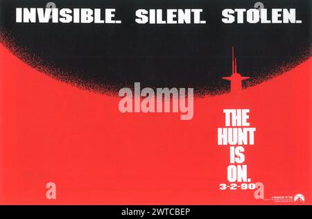 1990 The Hunt for Red October Filmplakat, Regisseur: John McTiernan Stockfoto