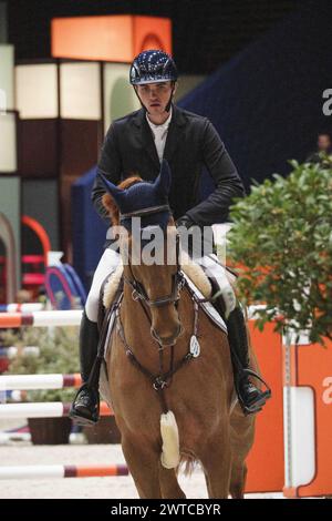 Während des Talents Hermes Competition, Saut-Hermes, Pferdesport FEI CSI 5 Veranstaltung am 16. März 2024 im Grand Palais Ã&#x89;phemere in Paris, Frankreich Credit: Independent Photo Agency/Alamy Live News Stockfoto