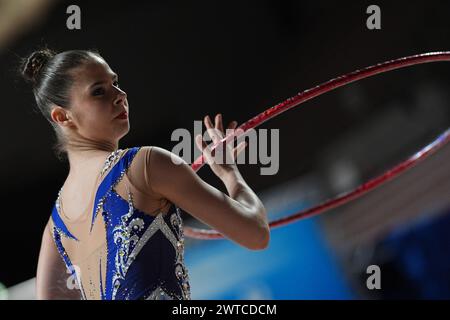 Ancona, Italien. März 2024. PIGNICZKI FANNI-FORZA E CORAGGIO während Rhythmischer Gymnastik - Serie A1/A2, Gymnastik in Ancona, Italien, 17. März 2024 Credit: Independent Photo Agency/Alamy Live News Stockfoto