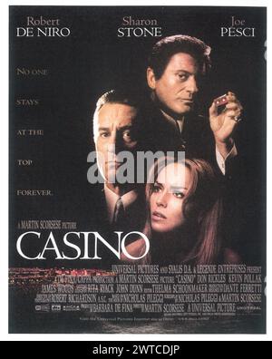 1995 Casino Original-Filmplakat unter der Regie von Martin Scorsese Stockfoto