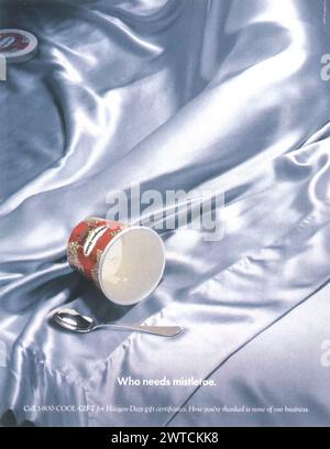 1999 Häagen-Dazs Ad. „Wer braucht Mistel“ Stockfoto