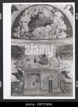 Umbria Perugia Nocera Umbra S. Francesco9. Hutzel, Max 1960-1990 Nachmittelalterliche: Außenansichten der Architektur und der architektonischen Skulptur von S. Francesco Pinacoteca: Freskenfragmente, Tafelmalerei, Polyptychon, Malerei, verschiedene architektonische Fragmente Inhaber: Pinacoteca Comunale Deutscher Fotograf und Gelehrter Max Hutzel (1911–1988) fotografiert in Italien von den frühen 1960er Jahren bis zu seinem Tod. Das Ergebnis dieses Projektes, von Hutzel als Foto Arte Minore bezeichnet, ist eine gründliche Dokumentation der kunsthistorischen Entwicklung in Italien bis zum 18. Jahrhundert, einschließlich der Objekte der Etrusker Stockfoto
